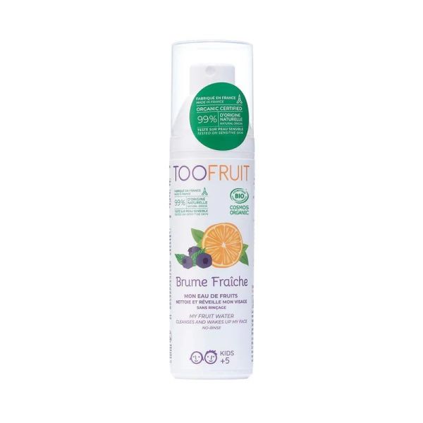 TooFruit Coffret de Noël Duo Douceur Visage Enfant Bio - 2 Soins + 2 Cotons Lavables Offerts