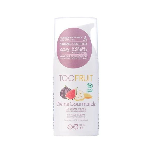 TooFruit Coffret de Noël Duo Douceur Visage Enfant Bio - 2 Soins + 2 Cotons Lavables Offerts