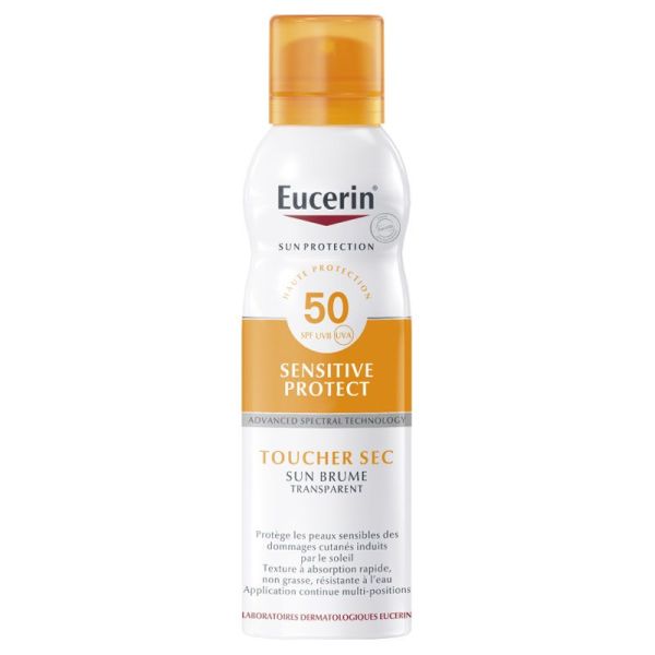 Eucerin Sun Protection Sensitive Protect Brume Transparente Spray SPF50 200 ml