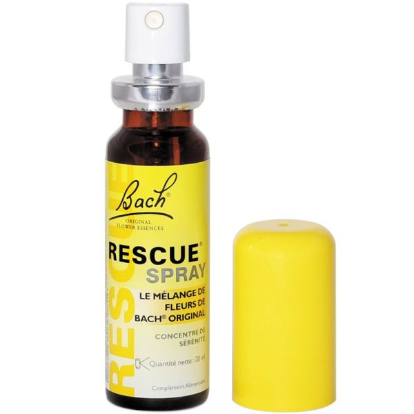 Bach Rescue Spray - 20ml - Apaise le stress et aide à retrouver la sérénité