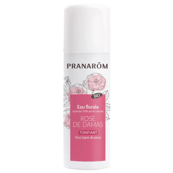 Pranarôm Hydrolat de Rose de Damas Tonifiant Bio 50ml – Éclat et jeunesse