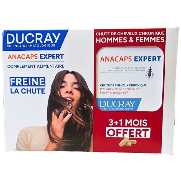 Ducray Anacaps Expert 3 + 1 Mois OFFERT