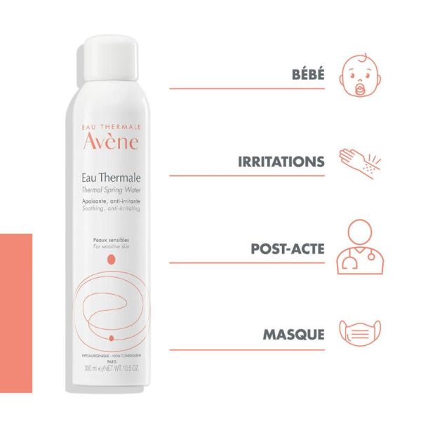 Avène Eau Thermale Spray - 300 ml - Apaisement immédiat des peaux sensibles