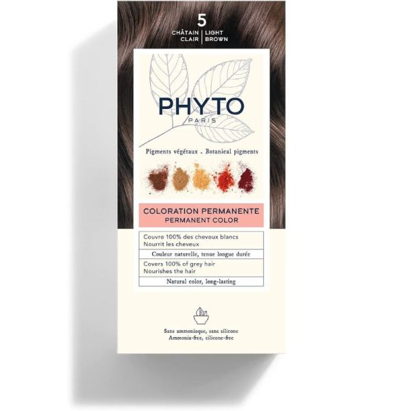 Phyto PhytoColor Coloration Permanente Aux Pigments Végétaux N°5 Châtain Clair