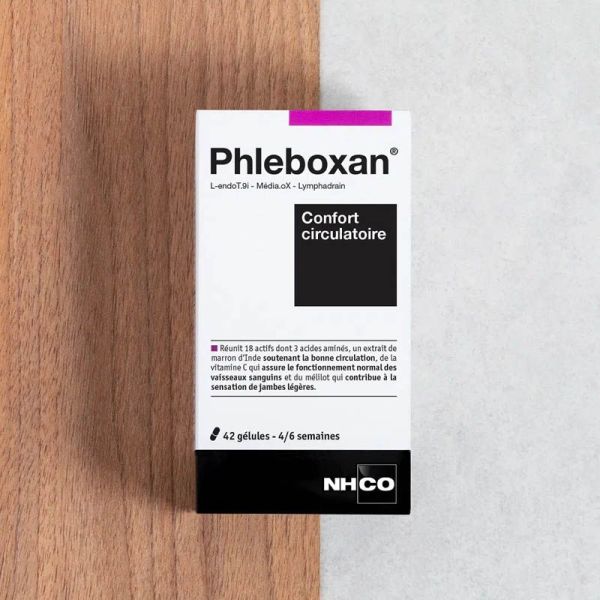 NHCO Phleboxan 42 gélules - Confort circulatoire, jambes légères