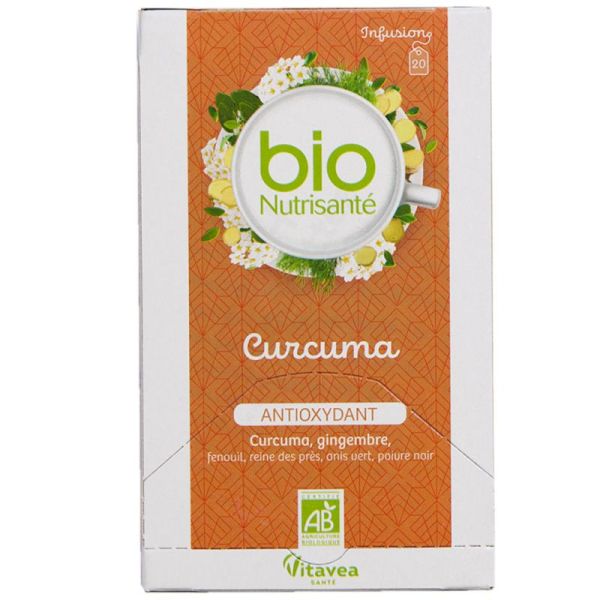 Nutrisanté Vitavea Infusion Curcuma Bio - Tisane Antioxydante - 20 Sachets