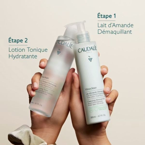 Caudalie Vinoclean Lait D'Amande Démaquillant 200ml – Douceur et confort