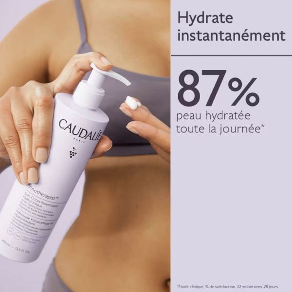Caudalie Vinotherapist Soin Corps Nourrissant Hyaluronique 400ml – Hydratation et éclat
