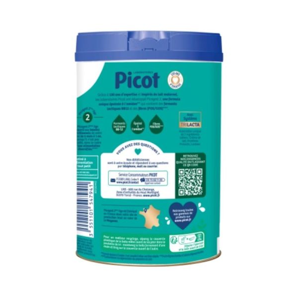 Picot Picogest 2e âge (6-12 mois) 800g - Répond aux besoins nutritionnels des nourrissons dès la naissance