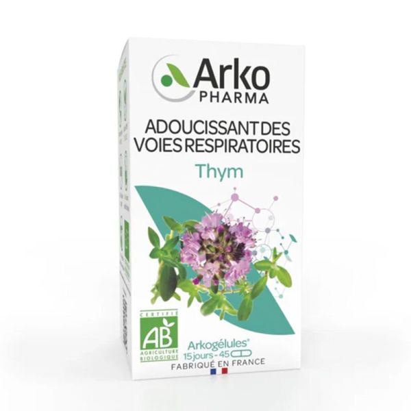 Arkopharma Arkogélules Thym Bio 45 gélules - Confort des voies respiratoires