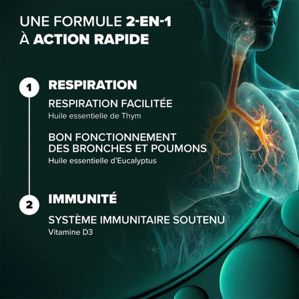 Arkopharma Arkogelules Bronches Poumons 30 Capsules – Confort respiratoire et immunité