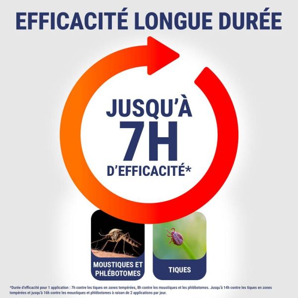 Insect Ecran Anti-Tiques Moustiques & Phlébotomes Répulsif - 100ml - Protection zones boisées et humides