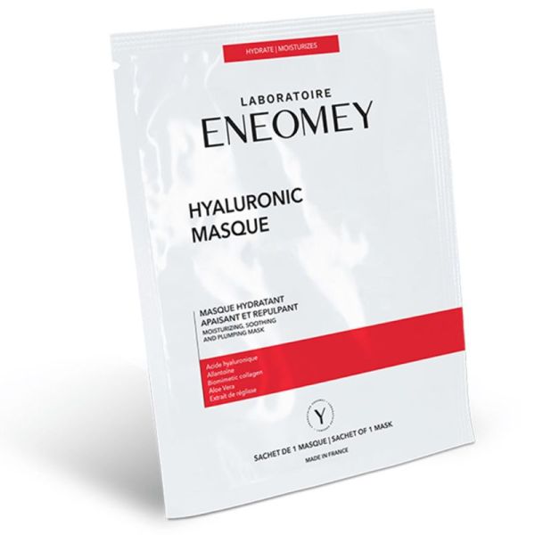 Eneomey Hyaluronic Masque - Masque hydratant et apaisant - Effet Frais et Apaisant - 95% Ingredients Naturels