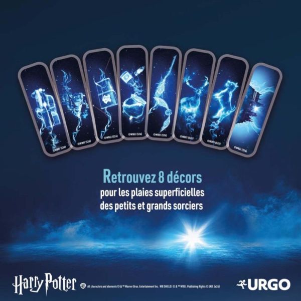 Urgo Harry Potter Pansements Phosphorescents - 16 Pansements de 2 Formats