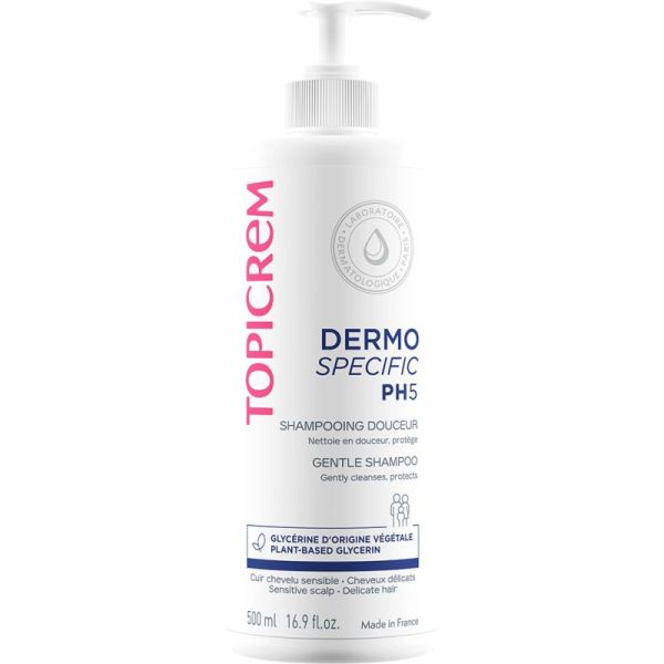 Topicrem DERMO SPECIFIC PH5 Shampoing Douceur 500ml – Équilibre du cuir chevelu