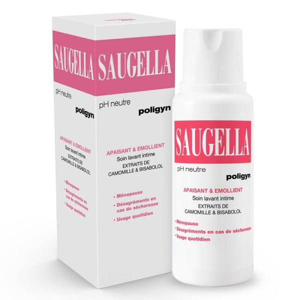 Saugella Poligyn Soin Lavant Intime - Adapté aux Femmes Ménoposées - Lot de 2 x 250 ml