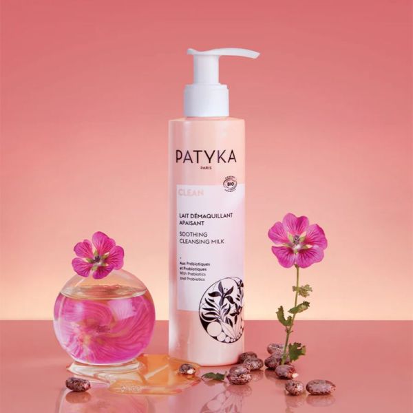 Patyka Clean Lait Démaquillant Apaisant Bio 200 ml – Nettoyage douceur et anti-rougeurs