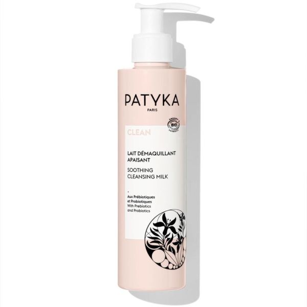 Patyka Clean Lait Démaquillant Apaisant Bio 200 ml – Nettoyage douceur et anti-rougeurs