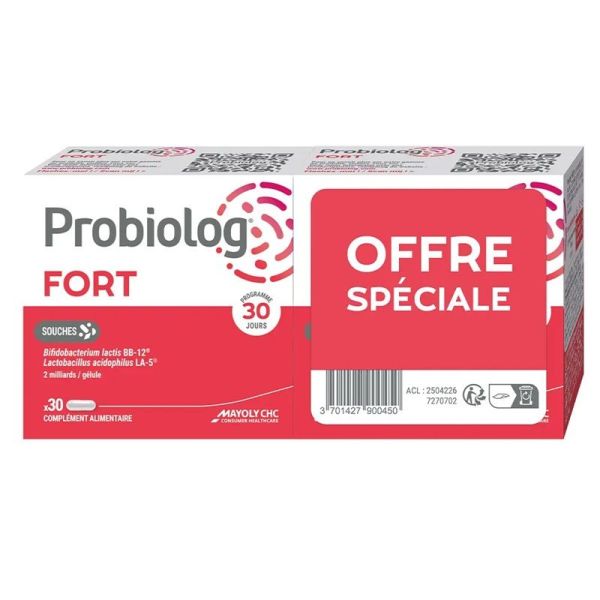 Mayoli Spindler Probiolog Fort Flore Intestinale - 2 x 30 Gélules