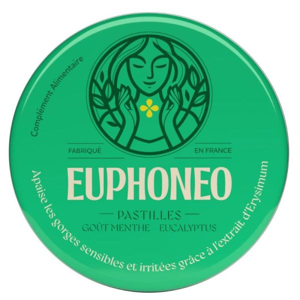 Euphoneo Menthe-Eucalpytus Sans Sucre - 50 Pastilles