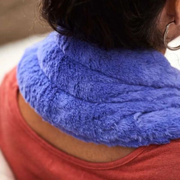 Pelucho Bouillotte Tour de Cou à la Lavande Bandeau - Soulage les tensions musculaires et libère du stress Coloris aléatoire
