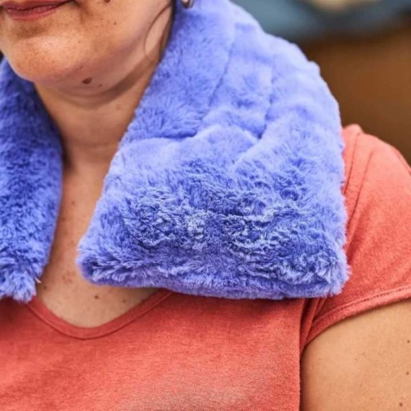 Pelucho Bouillotte Tour de Cou à la Lavande Bandeau - Soulage les tensions musculaires et libère du stress Coloris aléatoire