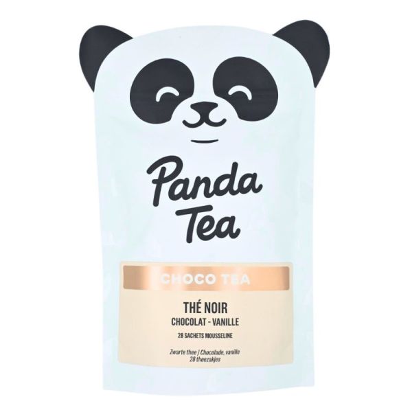 Panda Tea Choco Tea 28 sachets - Thé noir chocolat et vanille