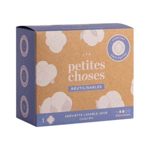 Les Petites Choses Serviette Lavable Jour Coton Bio