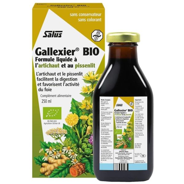 Salus Gallexier Digestion Artichaut et Pissenlit Bio - 250ml