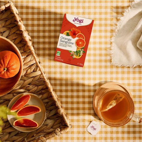 Yogi Tea Orange Sanguine 17 sachets – Infusion fruitée