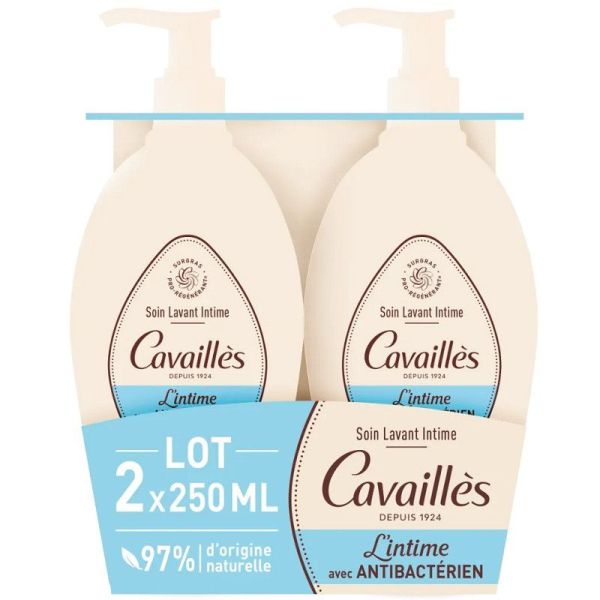 Rogé Cavaillès Soin Lavant Intime Antibactérien - Lot de 2 x 250ml