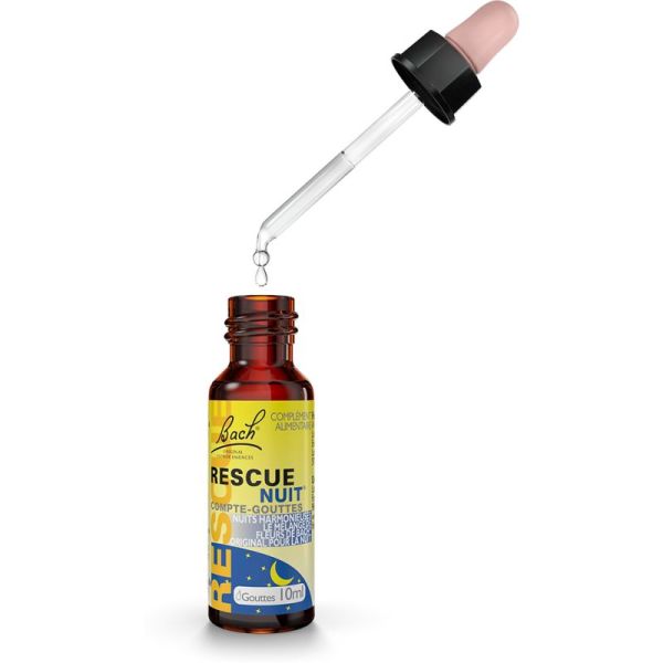 Rescue Nuit Bach Compte-Gouttes 10ml – Sommeil et lâcher-prise