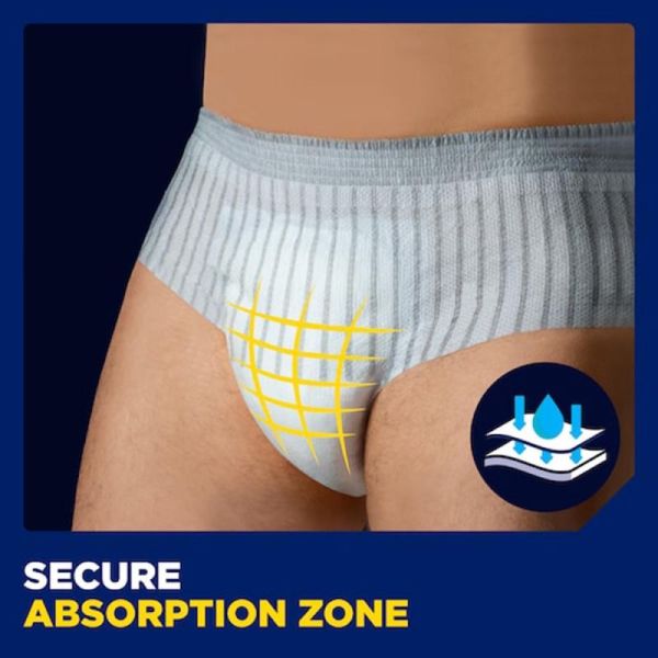 TENA MEN Premium Fit Level 4 - Taille L/XL - 10 Protections pour Homme - Slip Absorbant Jetable