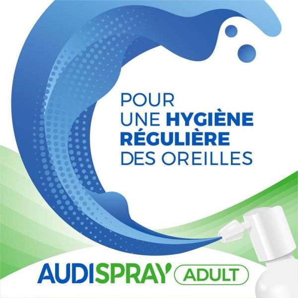 Audispray adultes spray auriculaire 50 ml - Bouchon de Cérumen