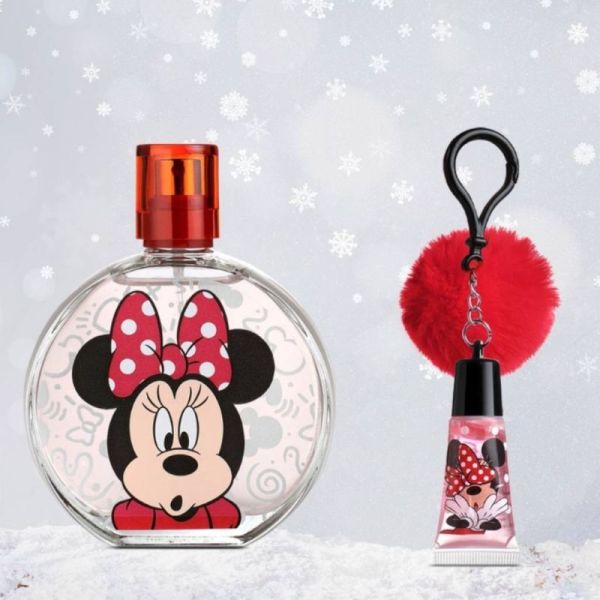Air-Val Vanity Disney Minnie Mouse Eau de toilette 100 ml et Brillant à lèvres 7 ml - Parfum et soin doux