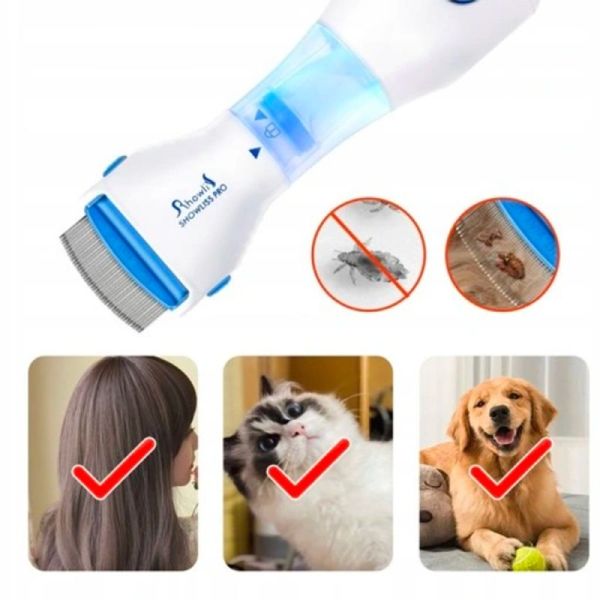 V-Comb Aspirateur de Poux à Filtre Jetable - 1 unité - Élimination douce et sans produits chimiques