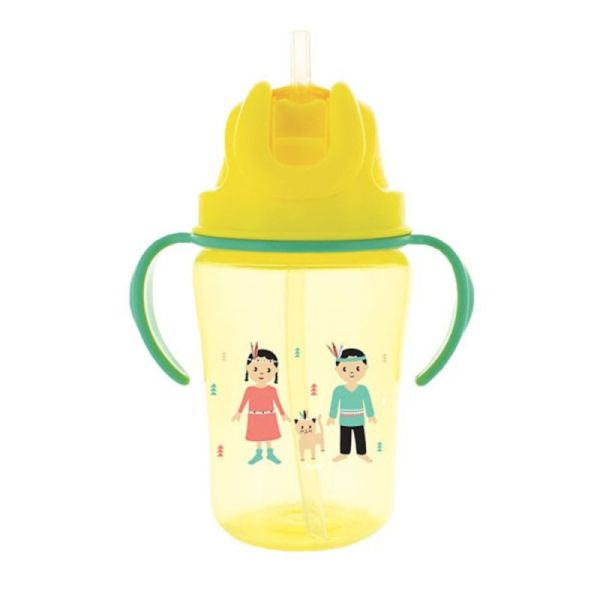 Dodie Accessoire Tasse Paille et Anses +18m Jaune 350ml