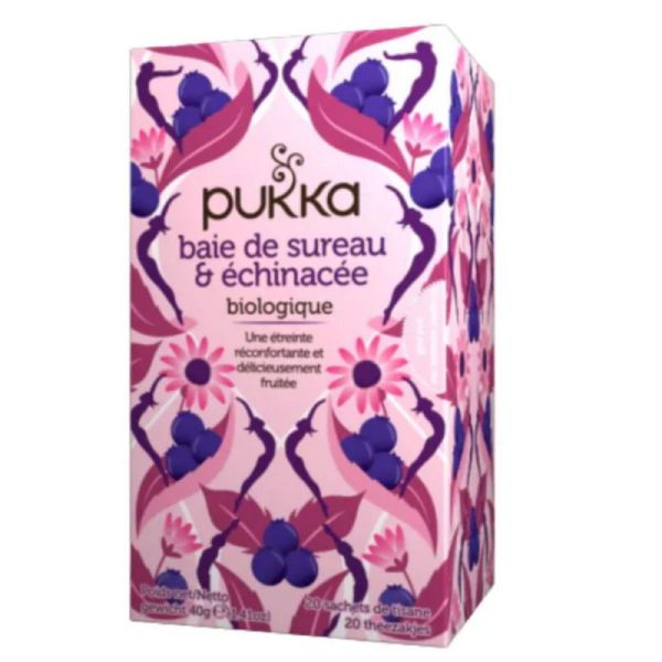 Pukka Tisane Ayurvédique Baie de Sureau et Echinacée 20 sachets