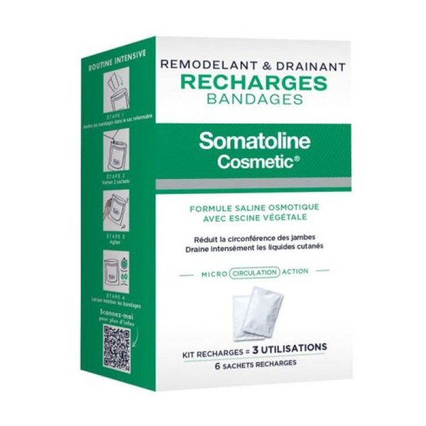 Somatoline Bandages Remodelant et Drainants Recharges