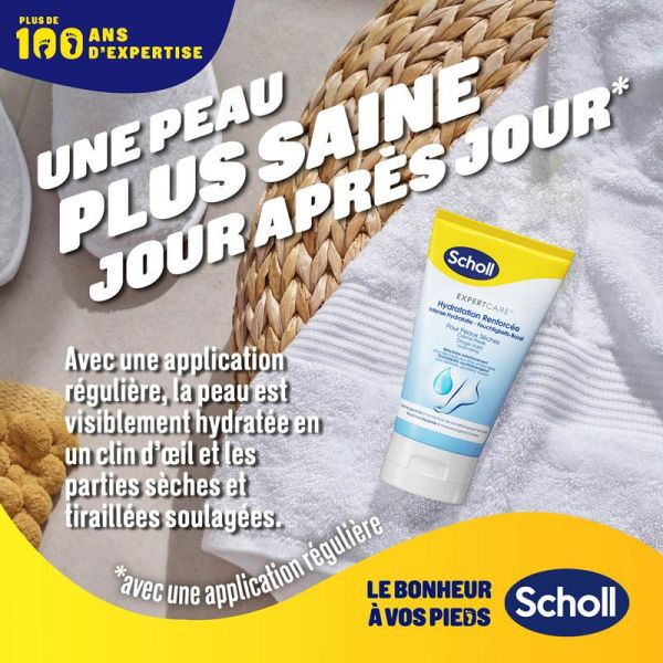 Scholl Expertcare Crème Hydratante Quotidienne pour Pieds - 150ml - Peaux Normales à Sèches