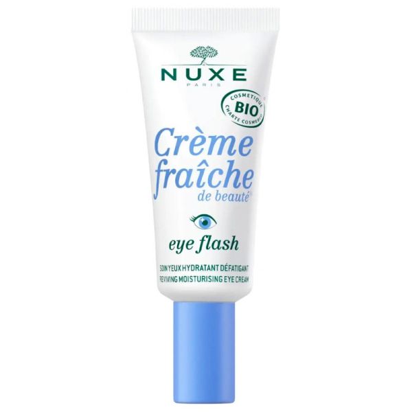 Nuxe Crème Fraîche de Beauté Eye Flash Soin Yeux Bio - 15 ml - Hydratation et éclat instantané
