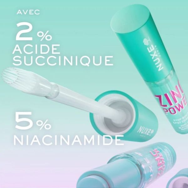 Nuxe Zinc Power Stop Boutons 10ml - Soin ciblé patch invisible anti-boutons