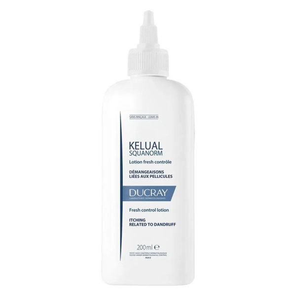 Ducray Squanorm Démangeaisons Liées Aux Pellicules - Apaise Instantanément le Cuir Chevelu - 200ml