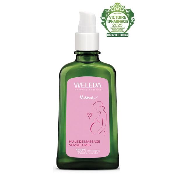 Weleda Maternité Huile de Massage Vergetures 100ml – Élasticité et fermeté