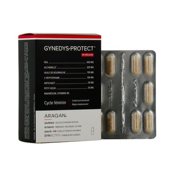 Aragan Synactifs Gynedys Protect - Cycle Féminin - 40 Gélules