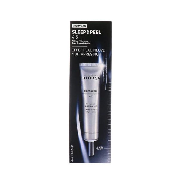 Filorga SLEEP & PEEL 4.5 Crème de Nuit Micro Peeling Anti-Rides - 40 ml - Tous Types de Peaux