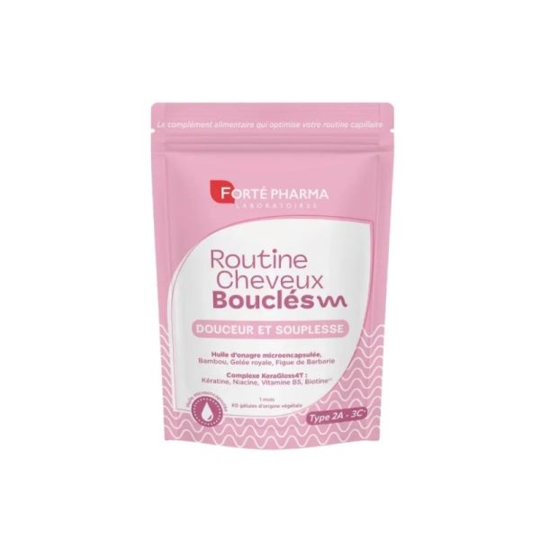 Forté Pharma Routine Cheveux Bouclés 60 gélules - Maintien de cheveux normaux