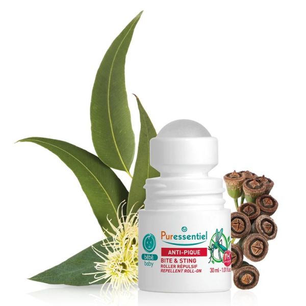 Puressentiel Anti-Pique Bébé Roller Répulsif 30 ml – Protection naturelle contre les moustiques
