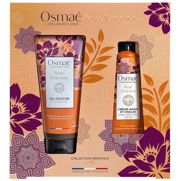 Osmaé Coffret Rose Orientale Gel Douche & Crème Mains et Ongles