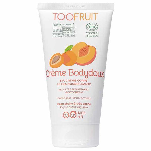 Toofruit Bodydoux Crème Corps - 150ml - Nourrit, répare et protège la peau sèche dès 5 ans